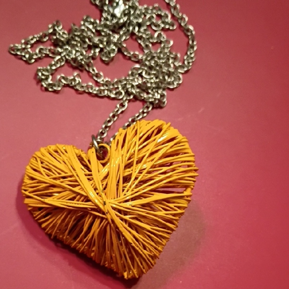 Woven Heart Pendant Necklace